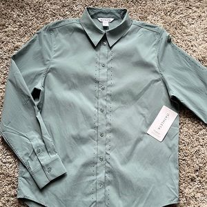 NWT Athleta Midtown Shirt with laser cuts